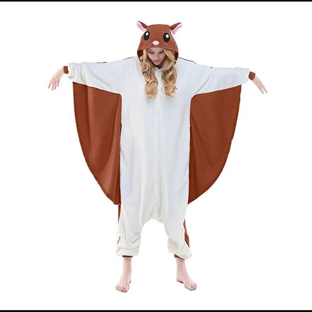 Flying squirrel costumer adult onesie